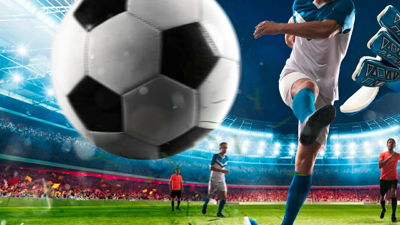 Tampilan olahraga mobile dengan pertandingan dan kategori kompetisi